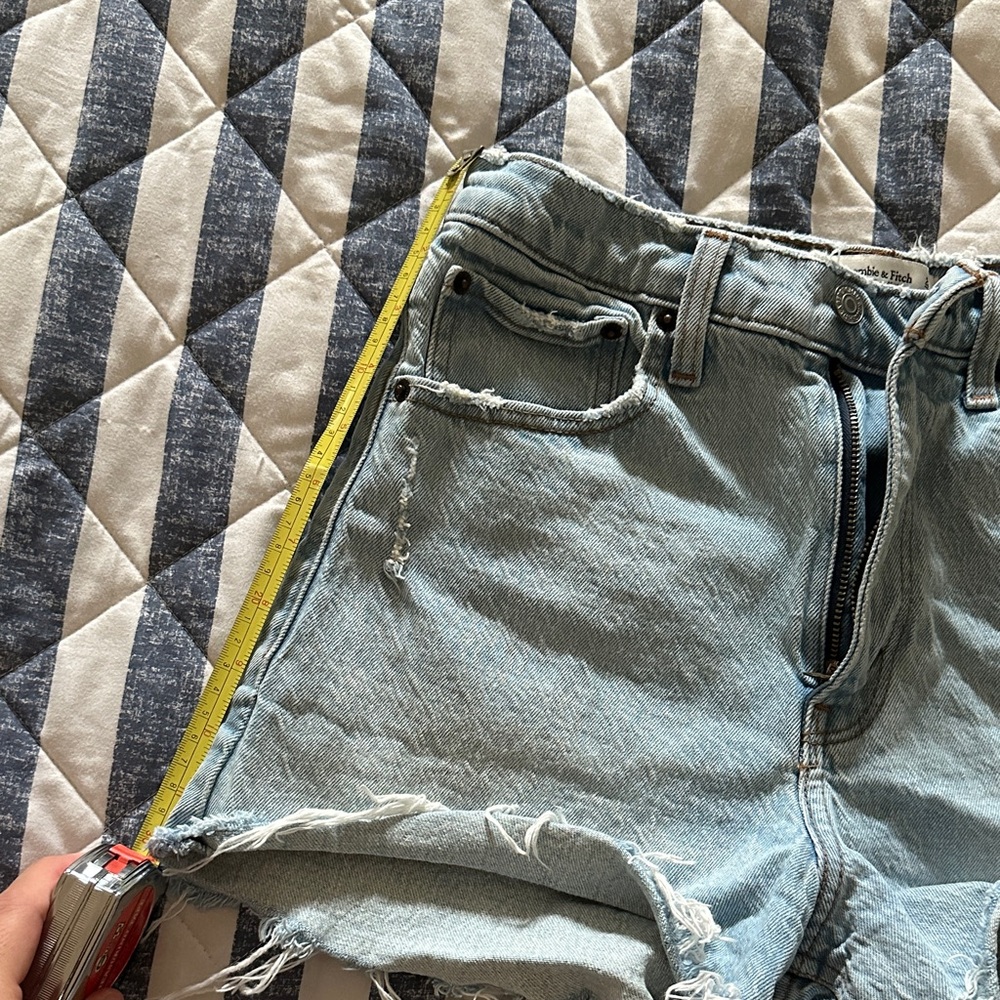 Abercrombie & Fitch Light Blue Jean Shorts - Picture 5 of 6